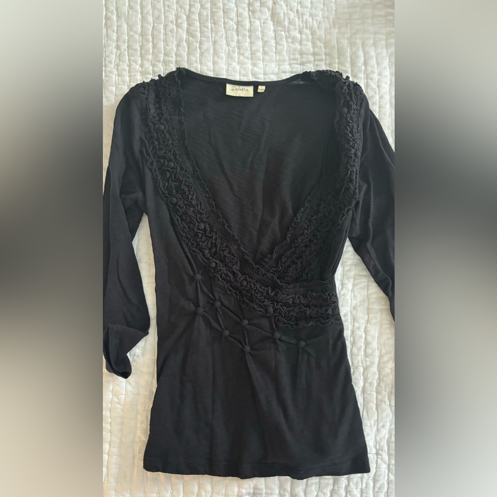 BREASTFEEDING NURSING ANTHROPOLOGIE POSTPARTUM TOP size small